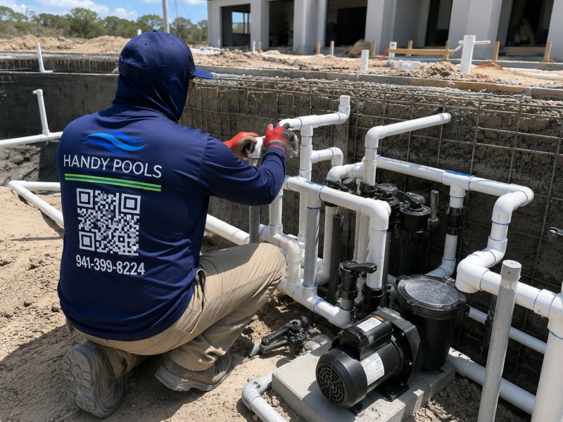HANDY POOLS LLC - POOL PLUMBING